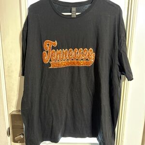 Black Sparkle Tennessee Short Sleeve Tee